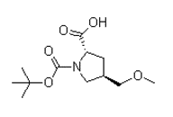 (2S,4S)-4-(Methoxymethyl)-1,2-pyrrolidinedicarboxylic acid 1-(1,1-dimethylethyl) ester